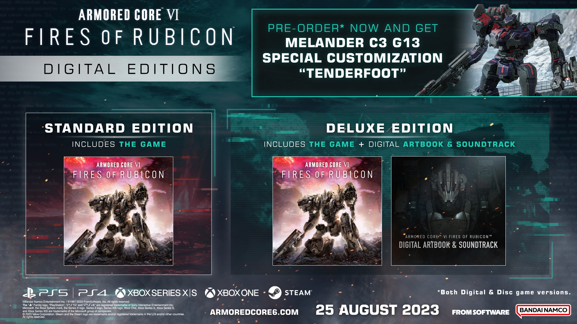 Armored Core VI 6 Fires of Rubicon Premium Edition PlayStation 5